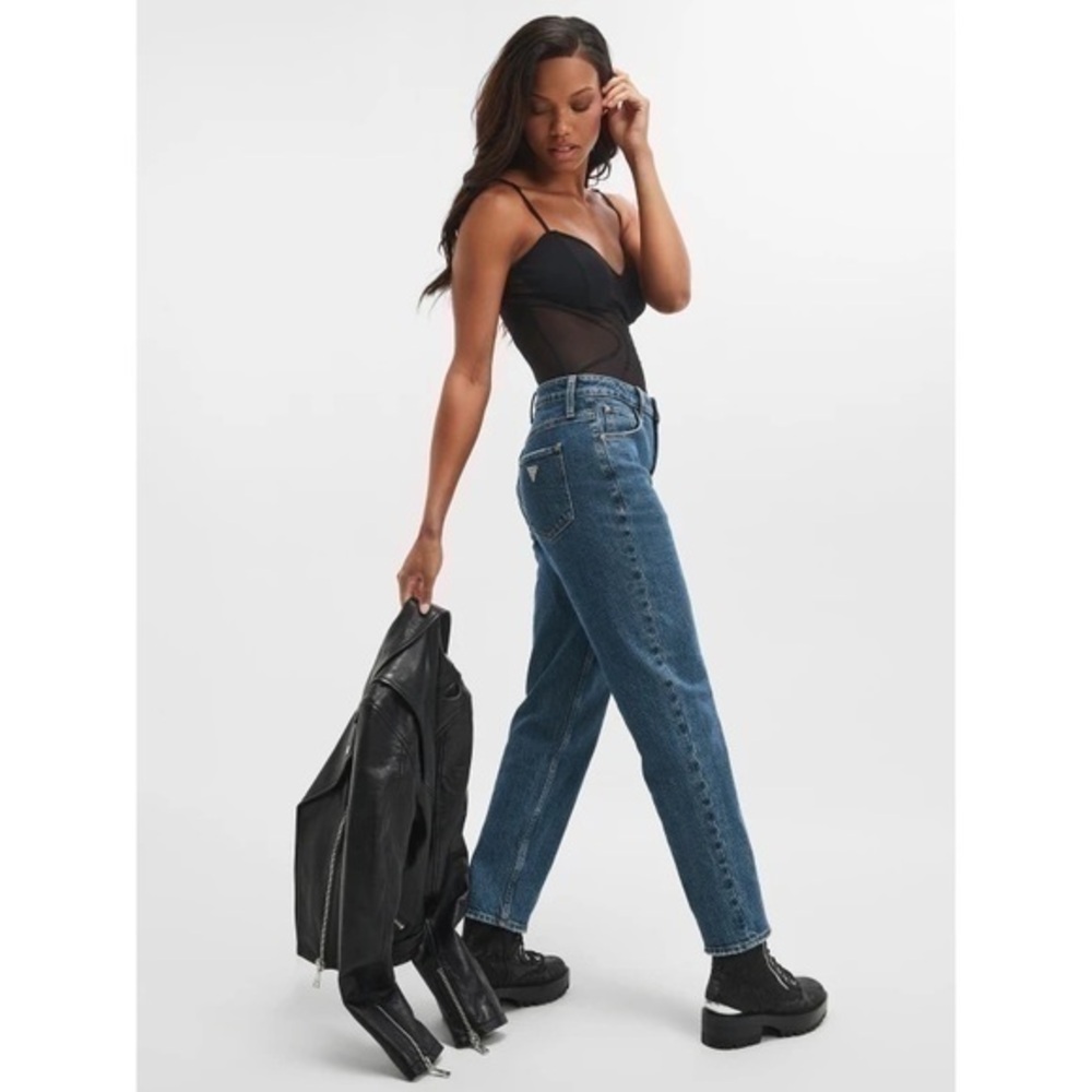 Guess Mom Jean Dark Wash High Rise